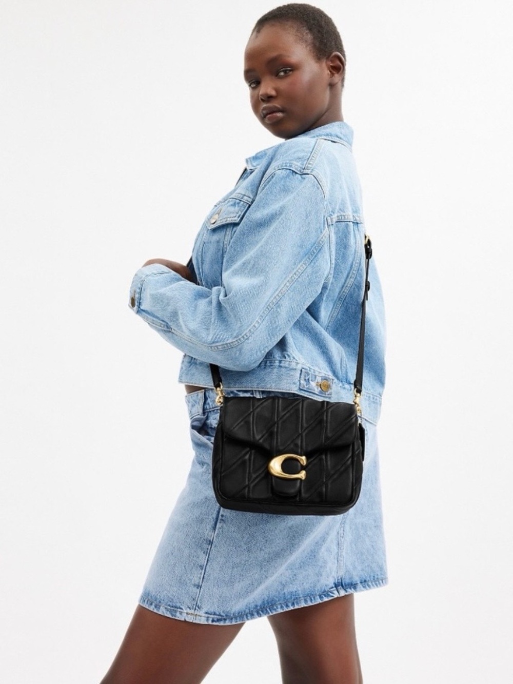 Coach Times Square Tabby Quilted
Leather Shoulder Bag 🖤 - Picture 5 of 9